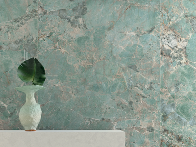 FOYER ROYAL GREEN AMA - Porcelain stoneware wall/floor tiles with marble effect _ Marca Corona