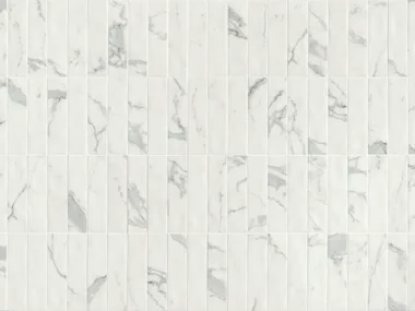 MINIATURE SCULTOREA STATUARIO VENA ARGENTO - Porcelain stoneware wall tiles with marble effect _ Marca Corona