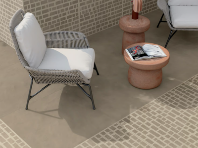 MULTIFORME DUNE CRETA - Full-body porcelain stoneware wall/floor tiles with concrete effect _ Marca Corona