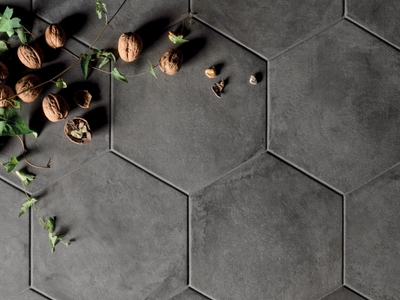 TERRA - NERO - Full-body porcelain stoneware wall/floor tiles _ Marca Corona