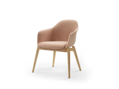 CHIA WOOD - Upholstered fabric chair _ Marelli