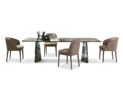 HEBO - Rectangular marble dining table _ Marelli