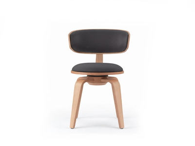 PIVOT - Swivel wooden chair _ Marelli