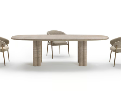 SIMMY - Oval marble table _ Marelli