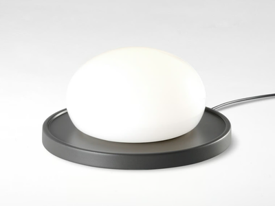 BOLITA - Blown glass table lamp with steel base _ Marset