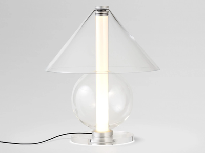 FRAGILE - LED glass table lamp with dimmer _ Marset