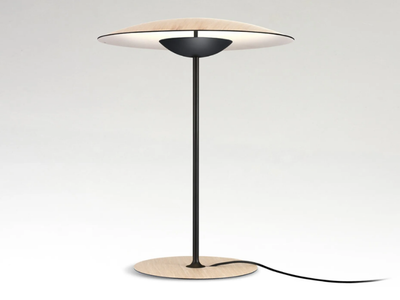 GINGER - LED aluminium and wood table lamp _ Marset