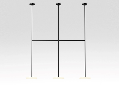 IHANA x3 - LED glass and steel ceiling lamp _ Marset