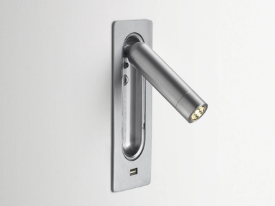 LEDTUBE USB - LED aluminium reading lamp with USB _ Marset