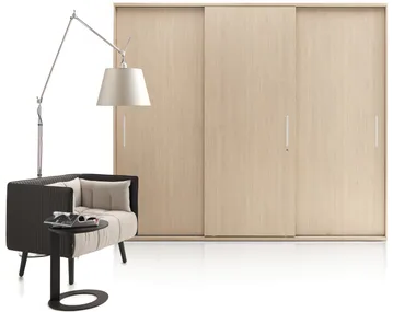 GALAXY SCORREVOLE - Tall office storage unit with sliding doors _ Martex