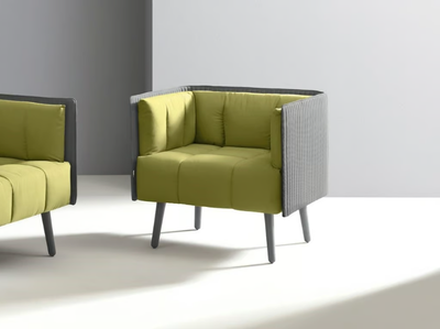 INATTESA - Fabric armchair with armrests _ Martex