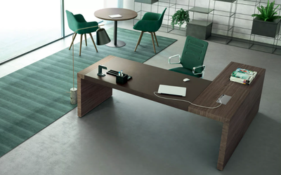 KYOLIGHT - L-shaped wooden office desk _ Martex