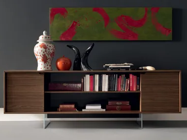 Low office storage unit - Low wooden office storage unit _ Martex