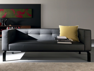 SOFTWARE - Tufted leather sofa _ Martex