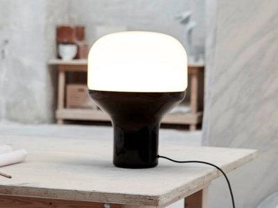 DELUX - LED glass and aluminium table lamp _ Martinelli Luce