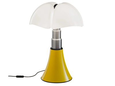 PIPISTRELLO POP - Steel table lamp and methacrylate lampshade _ Martinelli Luce