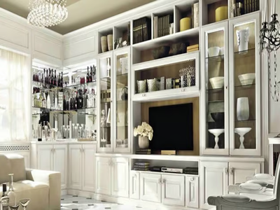 CONVIVIO - Custom storage wall _ Martini Interiors