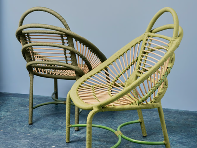 URBAN GARDEN - Contemporary style aluminium chair with armrests _ Mary&