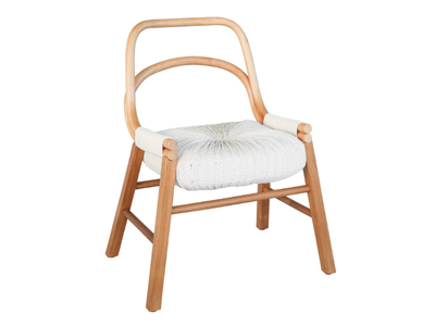 WAVE - Upholstered teak chair _ Mary&
