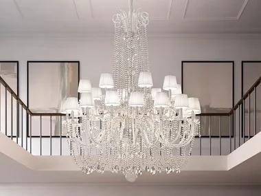 DIAMOND S 24/143/175 - Pendant lamp with crystals _ Masiero