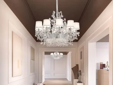 ETERNAL S 13/80/70 - Pendant lamp with crystals _ Masiero