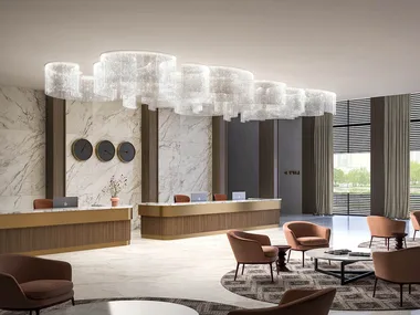 GALASSIA T1 DBL - LED ceiling lamp with crystals _ Masiero