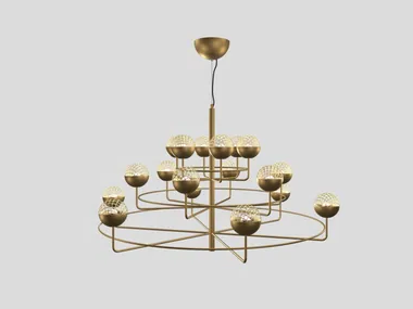 IGLÙ S18+1 - LED metal pendant lamp _ Masiero