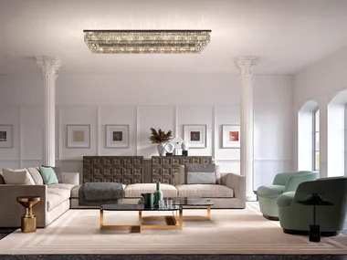 PALLADIO PL 26/200/18 RC - Painted metal ceiling lamp _ Masiero