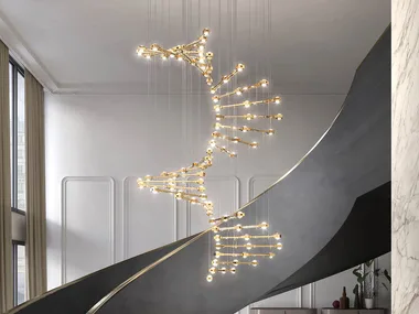 RAQAM P4 BASIC BATCH A MODULO 7X32 - LED glass pendant lamp _ Masiero