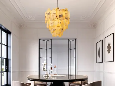 ROYALE S 9/50/55 - Onyx pendant lamp _ Masiero