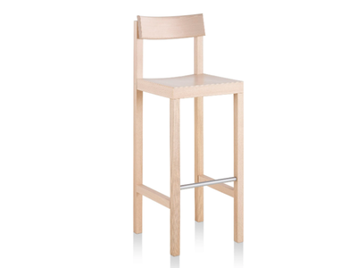 MC14 PRIMO - High beech stool with back _ Mattiazzi