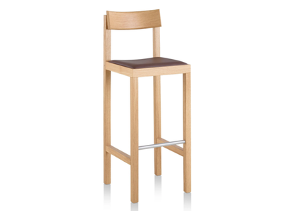 MC14 PRIMO - High oak stool with back _ Mattiazzi