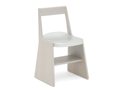 MC19 FRONDA - Sled base pine chair with footrest _ Mattiazzi