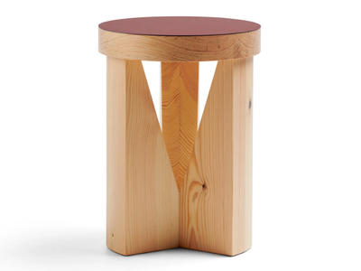 MC20 CUGINO - Low pine stool _ Mattiazzi