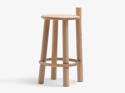 MC27 DOPO - High ash stool with footrest _ Mattiazzi