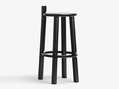 MC27 DOPO - High ash stool with metal footrest _ Mattiazzi