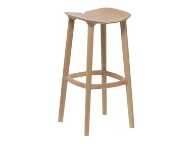 MC3 OSSO - High oak stool with footrest _ Mattiazzi