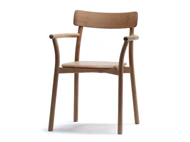 MC8 CHIARO - Oak chair with armrests _ Mattiazzi