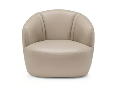 EMBER - Swivel leather armchair _ Max Divani