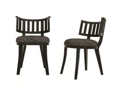 CLEIDE - Upholstered wooden chair _ Maxalto