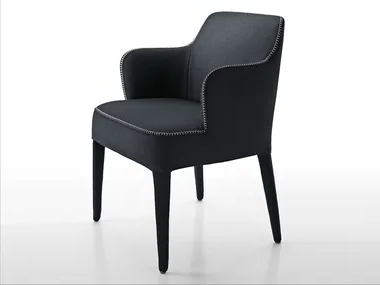 FEBO - Upholstered fabric chair with armrests _ Maxalto