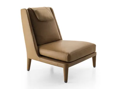 NIDUS - Leather armchair high-back _ Maxalto