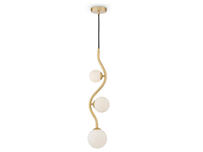 UVA - Opal glass and metal pendant lamp _ MAYTONI