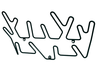 CROWN - Wall-mounted painted metal coat rack _ maze