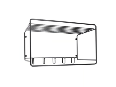 UPTOWN - Wall-mounted painted metal hat rack _ maze
