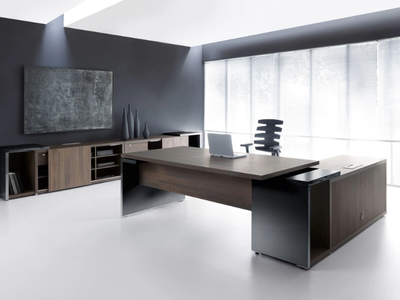 MITO - L-shaped executive desk with drawers _ mdd