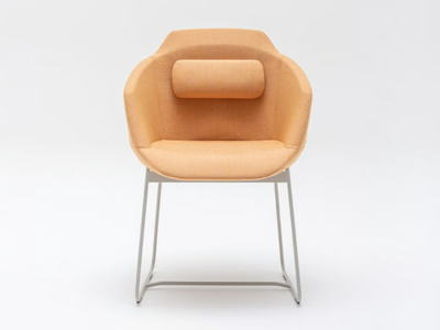 ULTRA UFP5 - Sled base upholstered fabric chair with armrests _ mdd