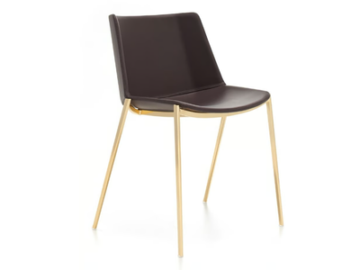 AÏKU SOFT - Leather chair _ MDF Italia