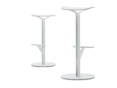 DUETTO - High stool with footrest _ MDF Italia