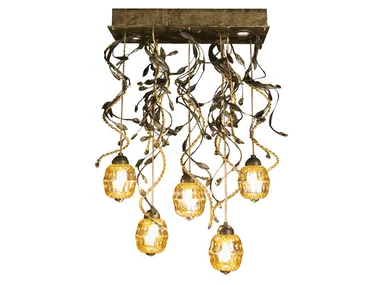 BRAID - Wrought iron chandelier _ Mechini